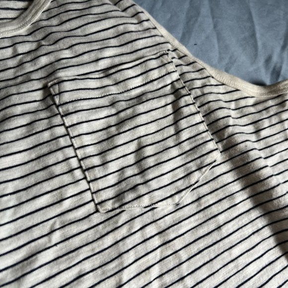 J. Crew slub cotton striped pocket tank top Medium $49.50 - Picture 3 of 3